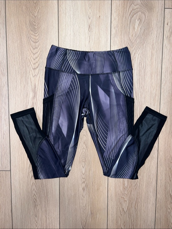 Joe Fresh Pants - Joe Fresh Black Leggings with White Pinstripes